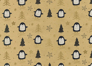  Geschenkpapier - pinguin - 34502J